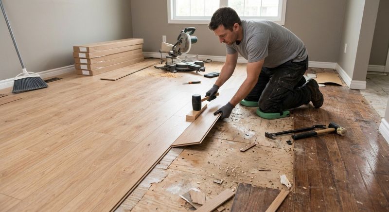 Laminate Floor Replacement in Monson, MA