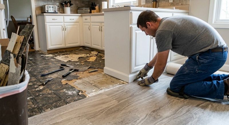 Linoleum Floor Installation in Chicopee, MA