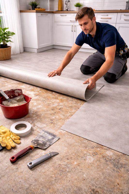 Linoleum Floor Installation in Easthampton, MA