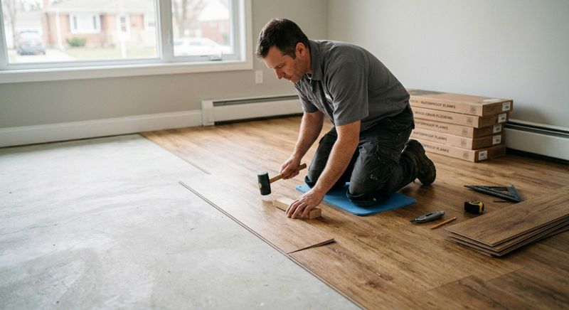 Linoleum Floor Installation in Leeds, MA