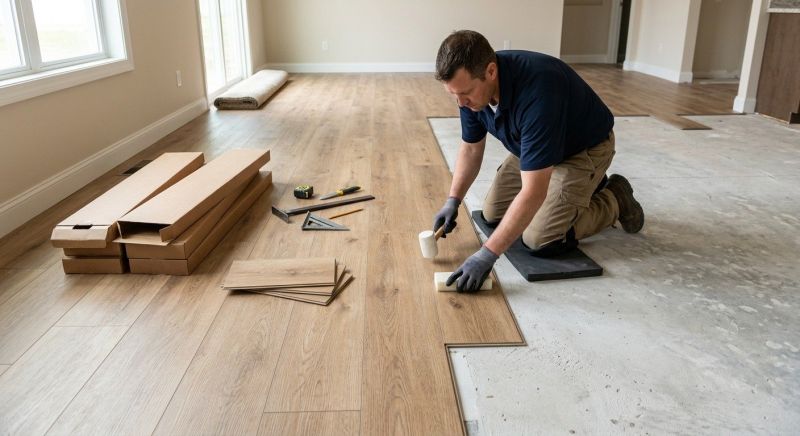 Luxury Vinyl Tile Installation in Simsbury, CT